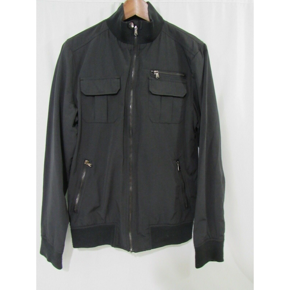 Heritage 1981 Black Light Weight Racer Jacket Size M NWT‎
